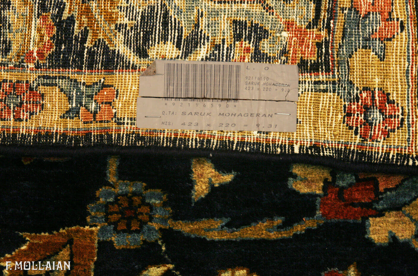 Tapis Persan Sarouk Mohajeran n°:92116590